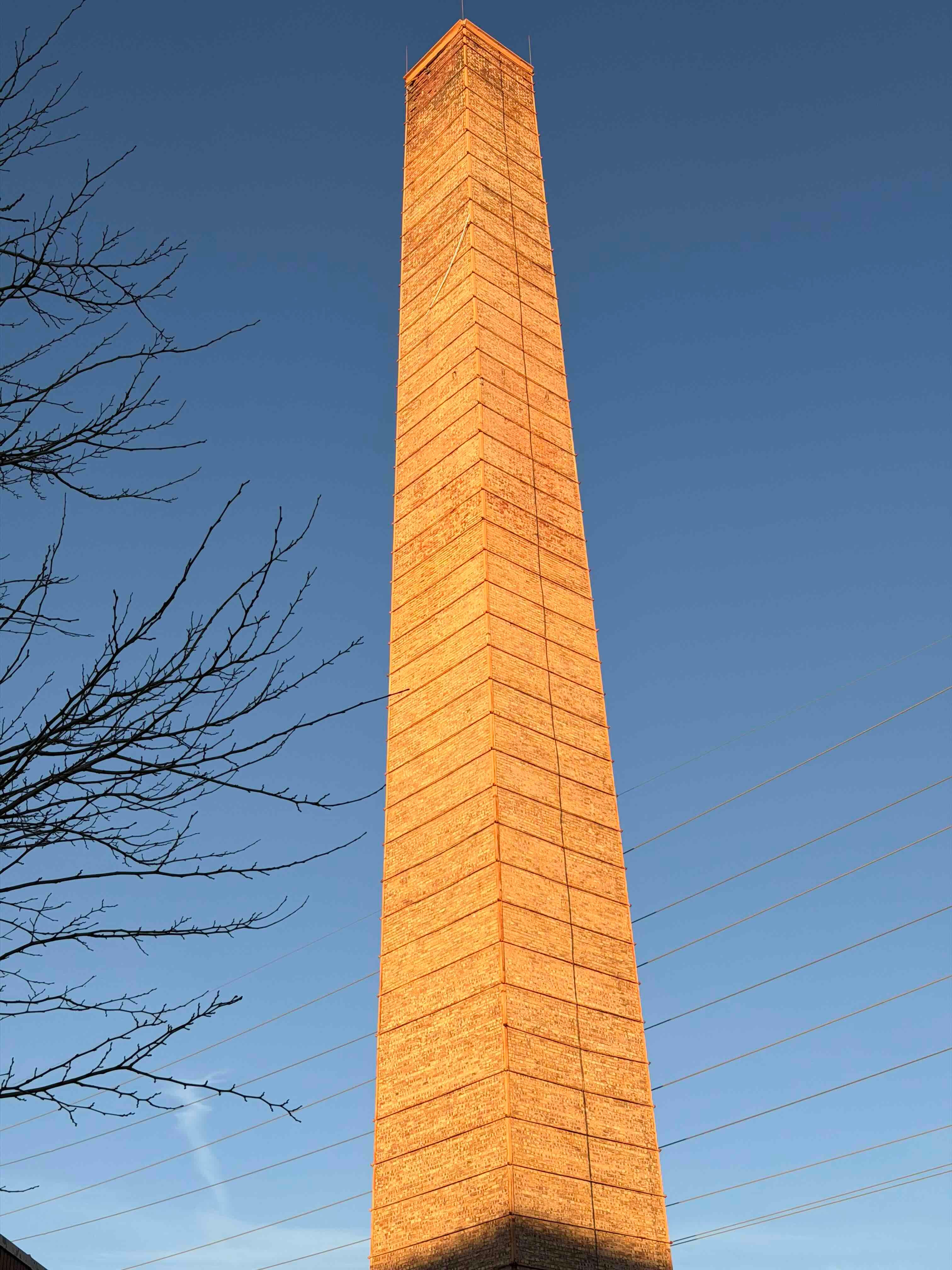 Completed chimney repair